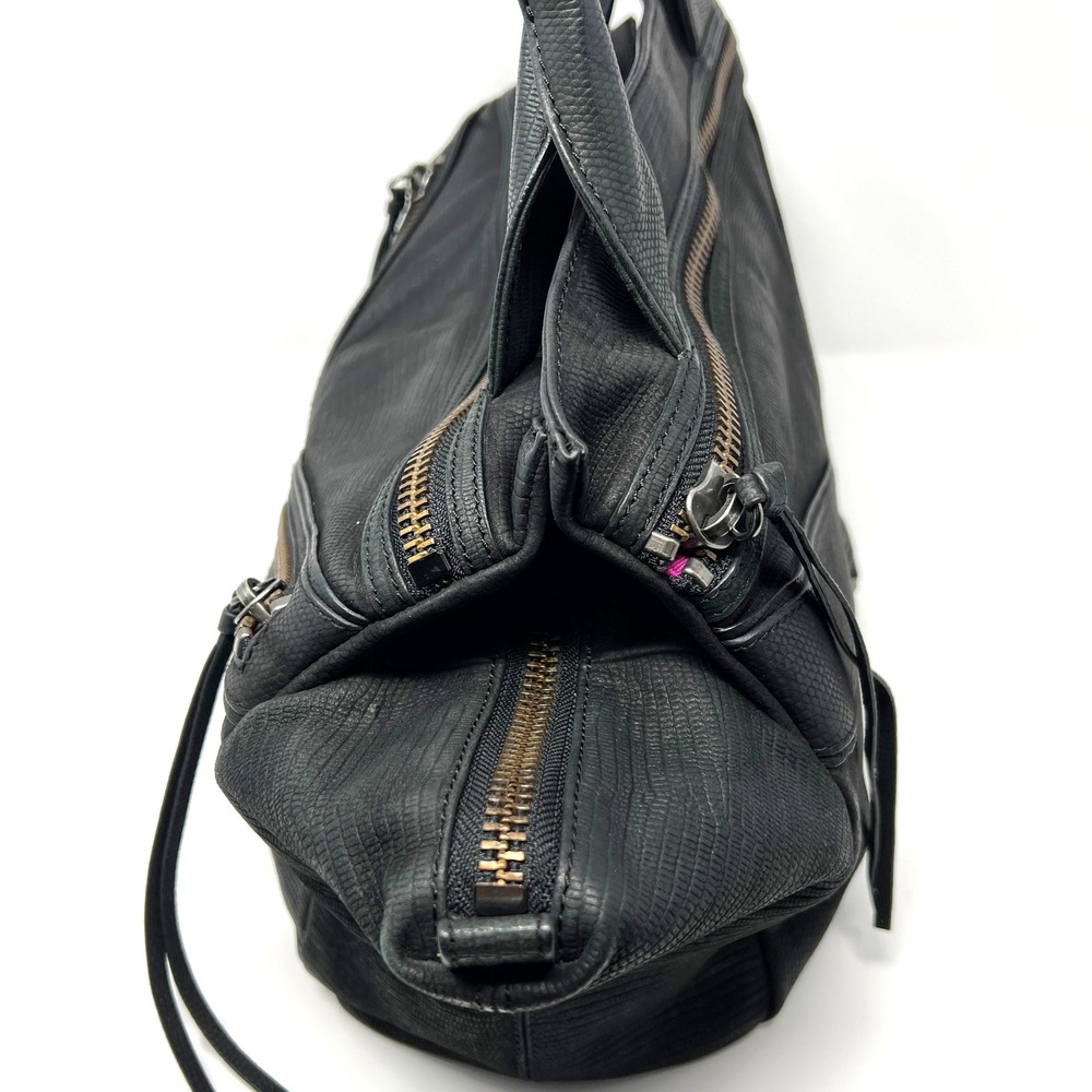 BOTKIER‎ Soft Black Leather TRIGGER Stud Satchel Shoulder Bag - Picture 8 of 11